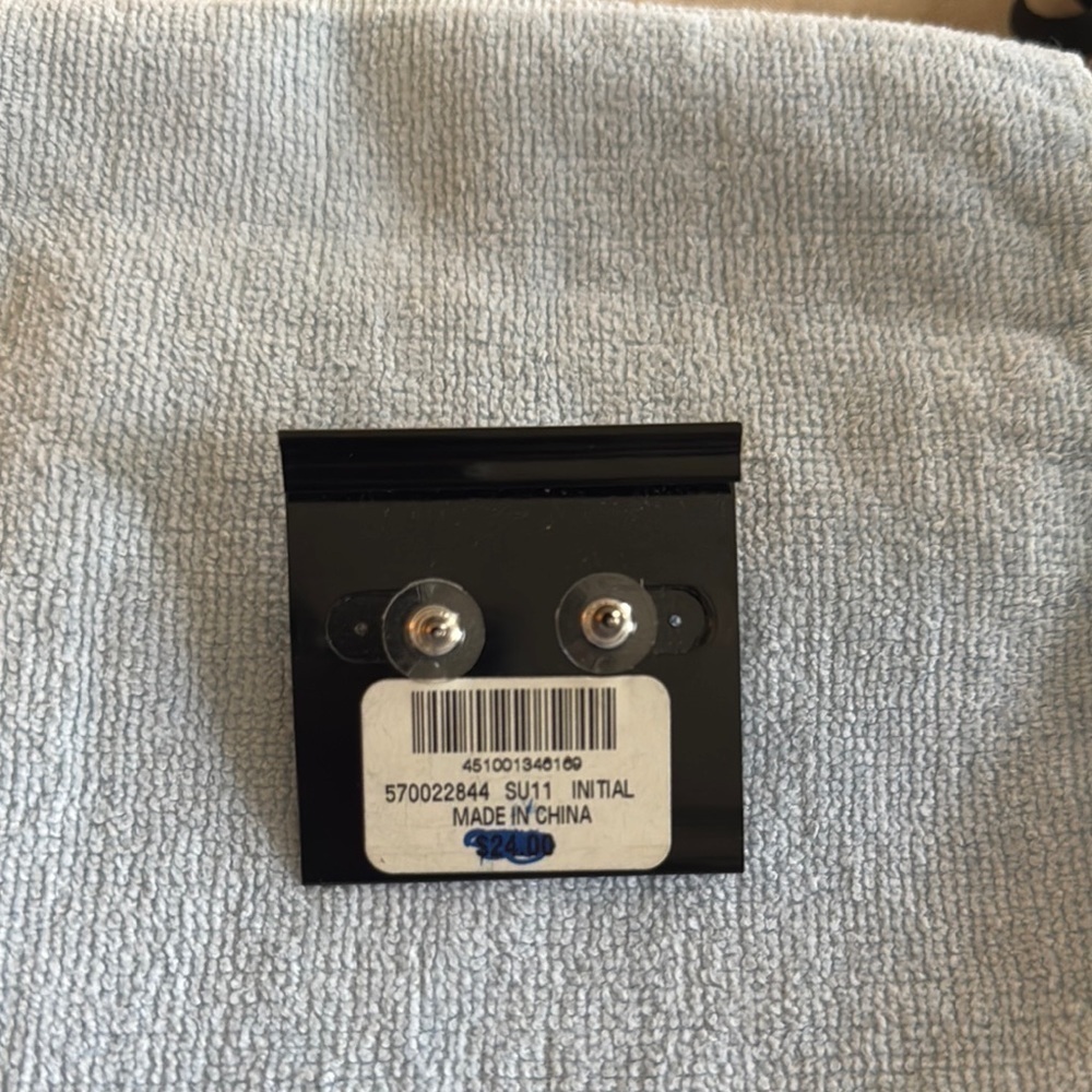 White House Black Market Silver Geometric Earrings-Brand New - Picture 3 of 3